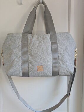 RARE India Hicks Restore Duffle Bag Gray | Travel Weekender Gym Carry On